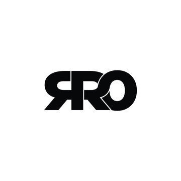 RRO Letter monogram logo design vector