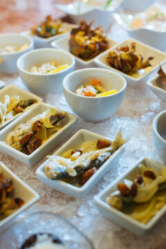 Venetian cicchetti Sarde in Saor