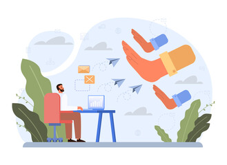 One against all concept. One character standing out of the crowd