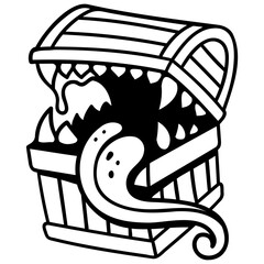 monster treasure box icon