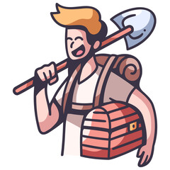 explorer dig treasure icon