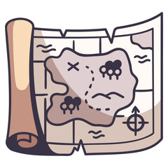 treasure map icon