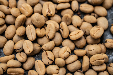close up of a pile of coffee beans background