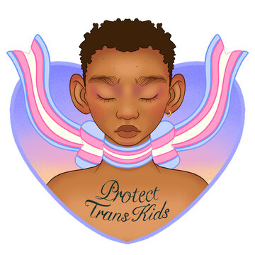Protect Trans Kids – Pride – Trans is Beautiful