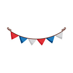 Obraz premium party garlands hanging