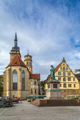 Schillerplatz square, Stuttgart, Germany