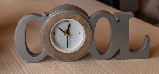 Purchased watches close-up on the background of the table