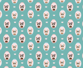seamless pattern with puppy dog