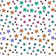 Kids seamless stars pattern for fabrics and textiles and packaging and gifts and wrapping paper and hobbies
