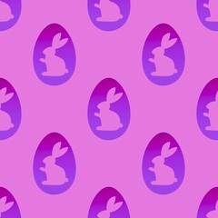 Easter seamless eggs and rabbit pattern for fabrics and textiles and packaging and Christmas gifts and kids