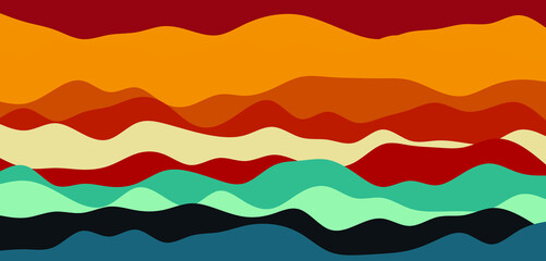 Abstract background presented in multi-layer color stack