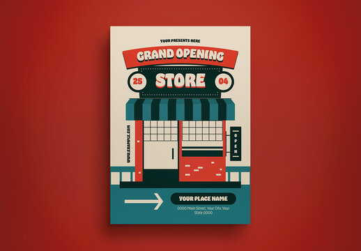 Grand Opening Store Flyer Layout