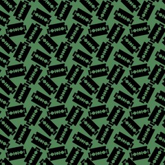 Halloween seamless razor pattern for wallpaper and packaging and gifts and cards and linens and fabrics