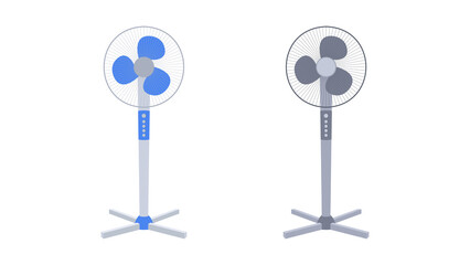 Electric fan or ventilation vector illustration on white background.