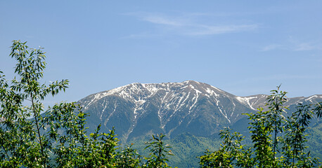 view of the famous Romanian mountains Fagaras.