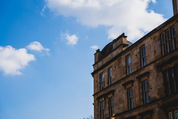 Fototapeta na wymiar facade of an building in scotland
