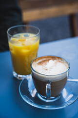 coffee and orange juice