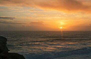 A view of the coast and Atlantic Ocean, Portugal