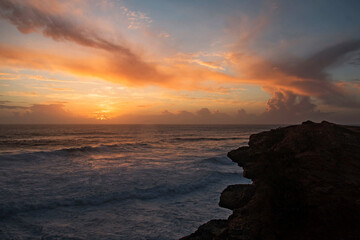 A view of the coast and Atlantic Ocean, Portugal