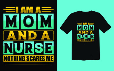 Trendy Typography Nurse T-shirt Design