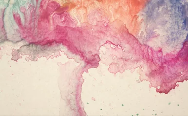 Rolgordijnen Marble texture. Watercolor blots. Abstract color background. © Liliia