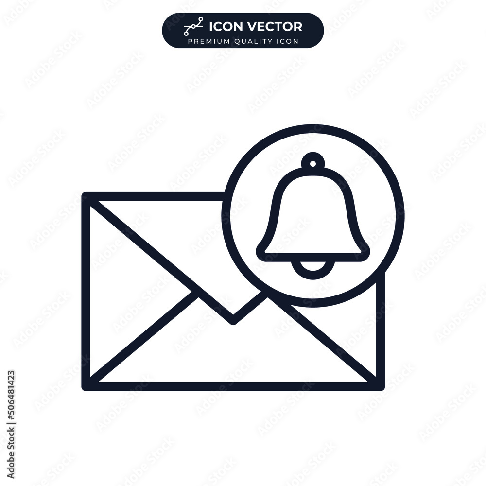 Poster envelope message icon symbol template for graphic and web design collection logo vector illustration