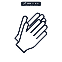 applause icon symbol template for graphic and web design collection logo vector illustration