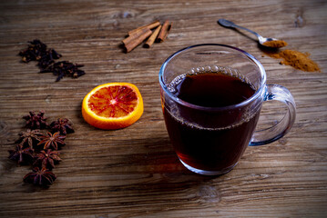 Orange and cinnamon (my tea)