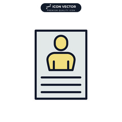 profile icon symbol template for graphic and web design collection logo vector illustration