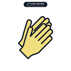 applause icon symbol template for graphic and web design collection logo vector illustration
