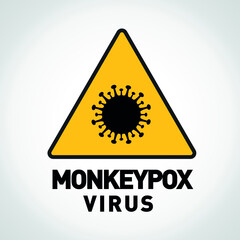 Vector Monkeypox virus alert. The danger of the Monkeypox virus. 