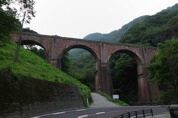 Fototapeta premium 碓氷峠 めがね橋(碓氷第3橋梁) 群馬県 安中市