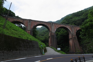 Fototapeta premium 碓氷峠 めがね橋(碓氷第3橋梁) 群馬県 安中市