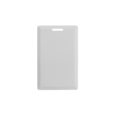 Simple white proximity card, isolated on white background