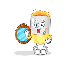 Obraz premium cigarette make up mascot. cartoon vector