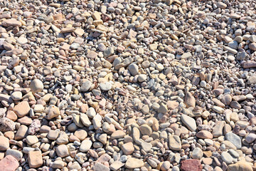 Grey pebbles as a background