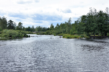 Vuoksa river at Karelia republic
