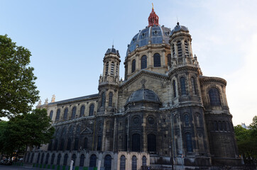 Fototapeta na wymiar Church of St. Augustin , Paris. Built between 1860 and 1871, this church is located on the crossroads of Boulevard Haussmann and Boulevard Malesherbes.