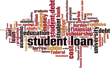 Student loan word cloud