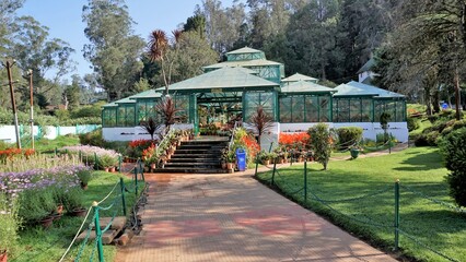 Beautiful Government botanical gardens in Ooty, Tamilnadu, India.