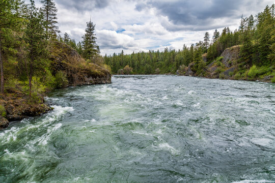 Spokane River at Riverside State Park, Nine Mile Falls, Washington.