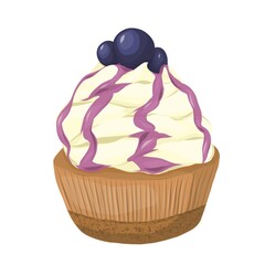 Blueberry cupcake