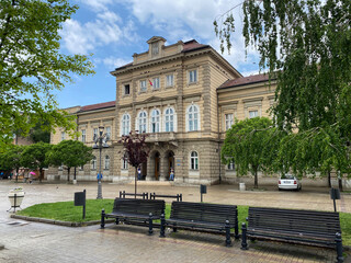 Obraz premium Gymnasium Smederevo or Smederevo's gymnasium building / Gimnazija Smederevo ili zgrada Smederevske gimnazije, Serbia (Srbija)