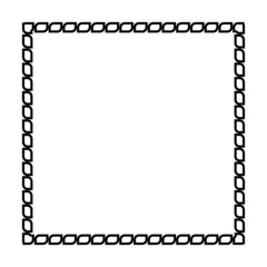 Chain rectangle border frame for your design