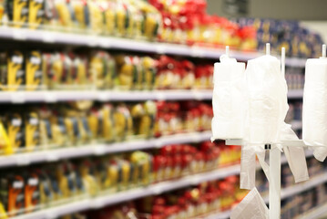 Choosing food from shelf in supermarket,vegetables in grocery section,Grocery stores