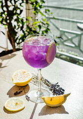 summer cocktails on the table