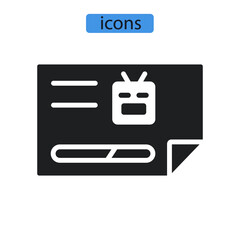 robots txt icons  symbol vector elements for infographic web