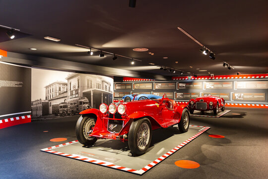 MARANELLO, ITALY 2021, August 10: Ferrari Museum in Maranello, province of Modena, Emilia Romagna