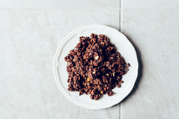 Organic Dark Chocolate Keto Nuggets, crunchy nuts and seeds, including pecans, almonds and hemp seeds coved in premium belgian dark chocolate, providing healthy snack. Gluten Free, Vegan Friendly