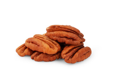 different nuts and seeds mix, composition isolated over the white background